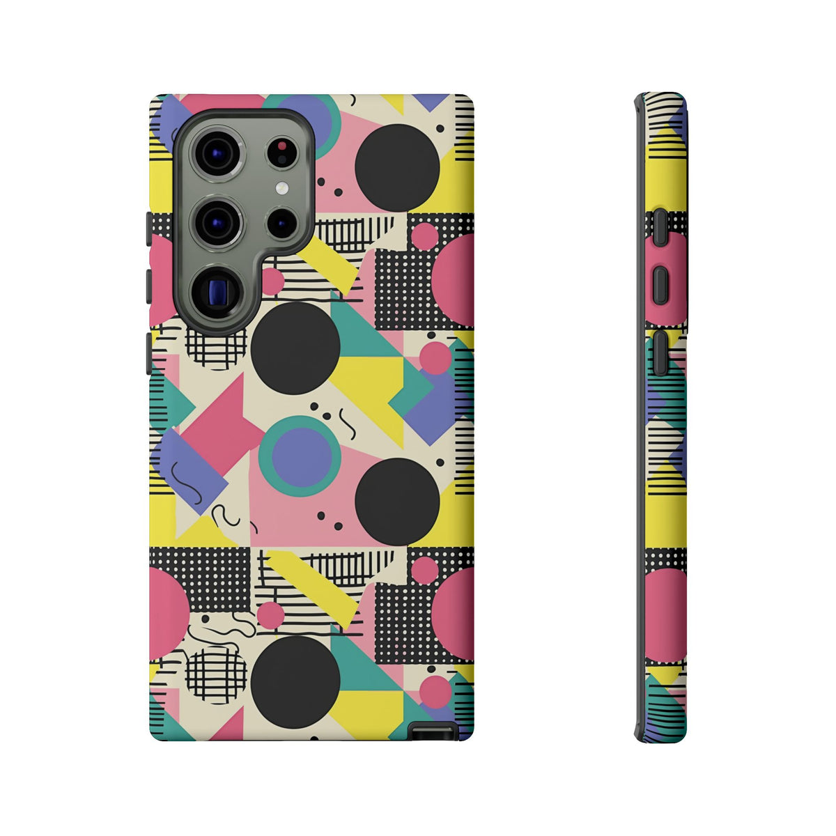 90s Themed Seamless Pattern Phone Case – Embrace Retro Style and Protection 228