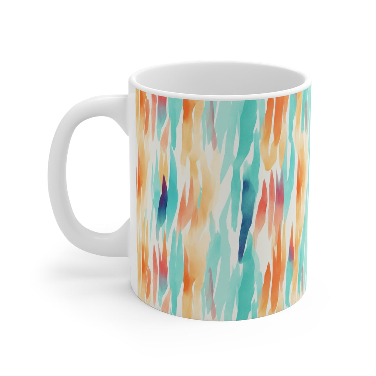 Various Watercolor Design All Over Coffee Mug – Unique Artistic Ceramic Coffee Cup 472