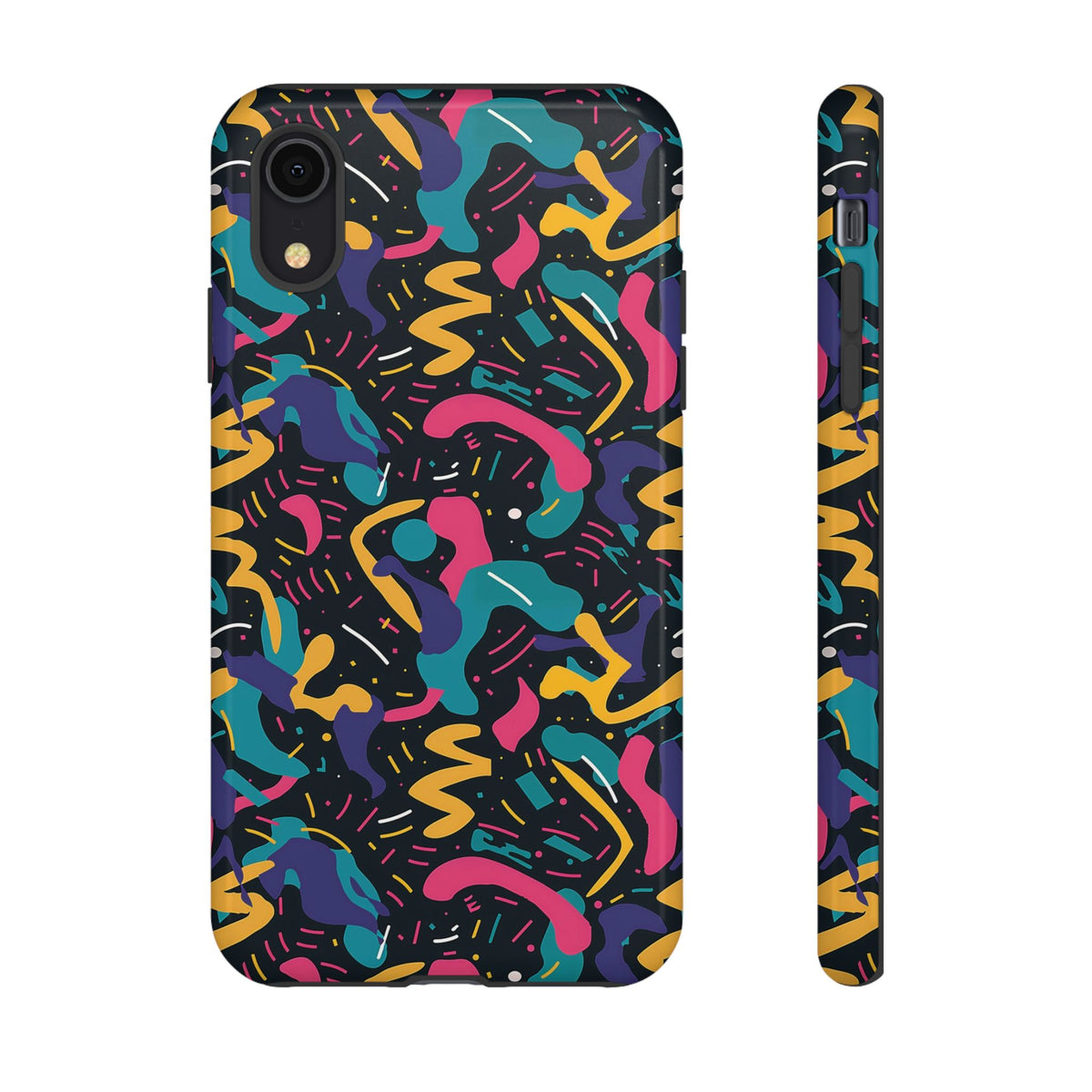 90s Themed Seamless Pattern Phone Case – Embrace Retro Style and Protection 235