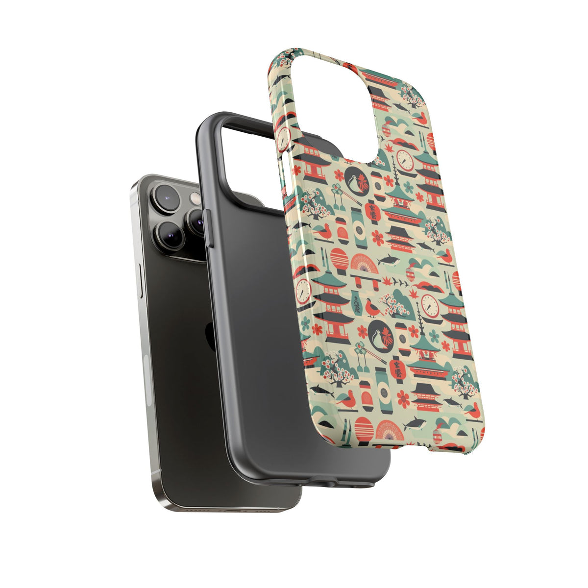 Japanese Pattern Phone Case – Elegant & Timeless Design for Your Phone 105