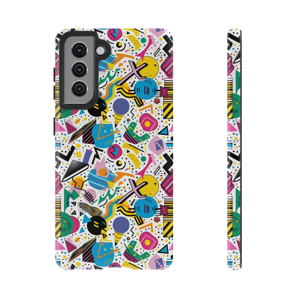 90s Themed Seamless Pattern Phone Case – Embrace Retro Style and Protection 225