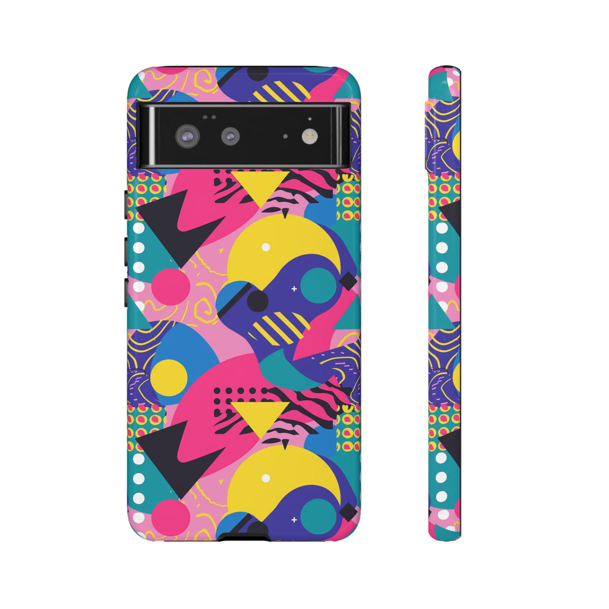 90s Themed Seamless Pattern Phone Case – Embrace Retro Style and Protection 283