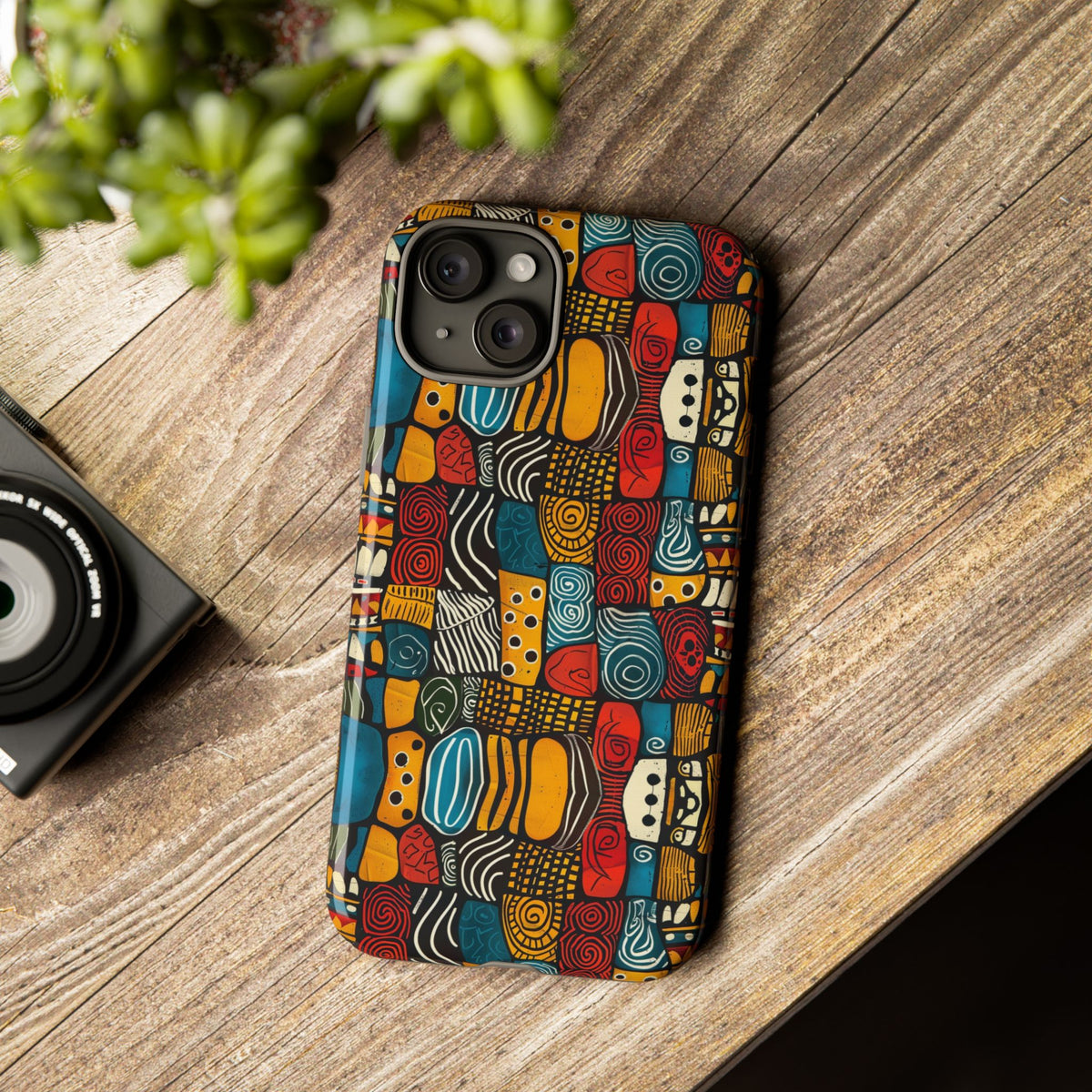 Stylish African Pattern Phone Case – Unique and Vibrant Protection 159