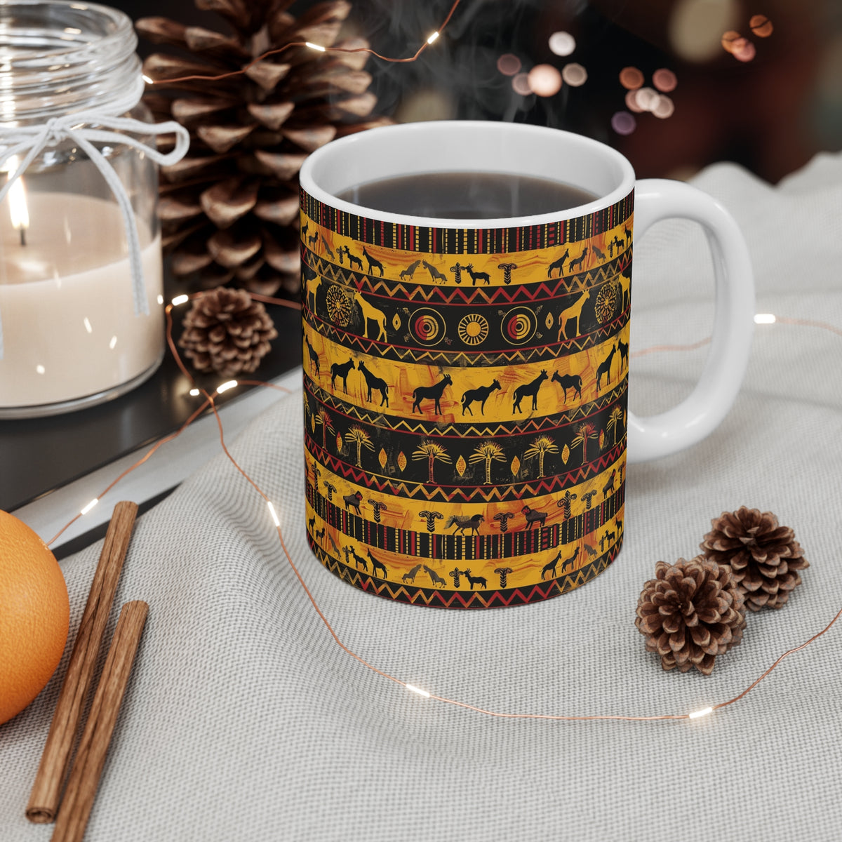 All-Over African Pattern Coffee Mug 609