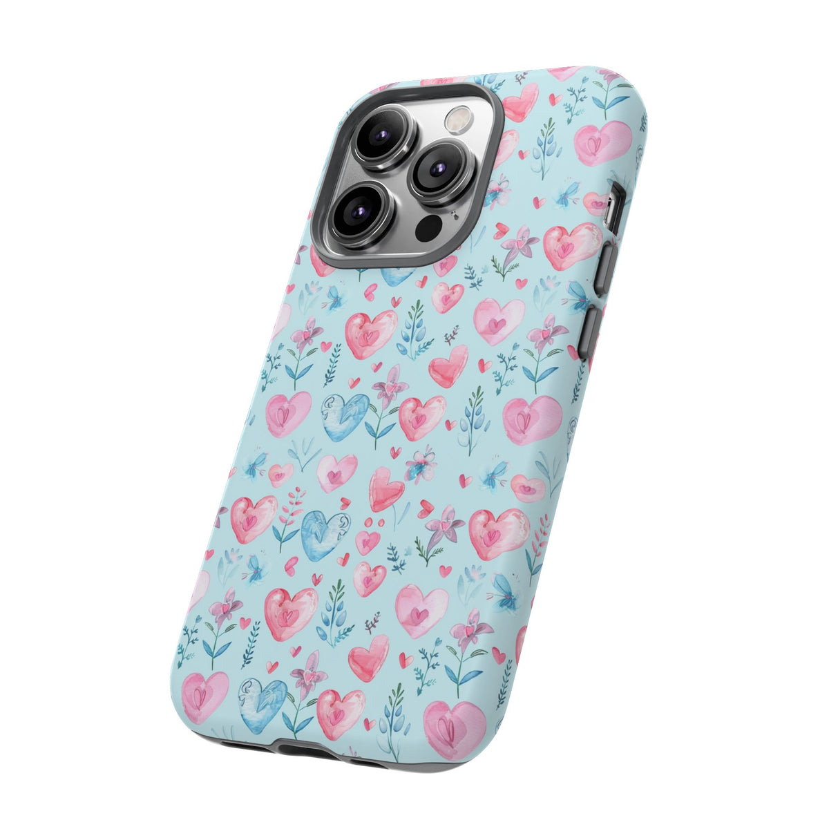 Heart Pattern Phone Case – Stylish & Loving Design for Your Device 228