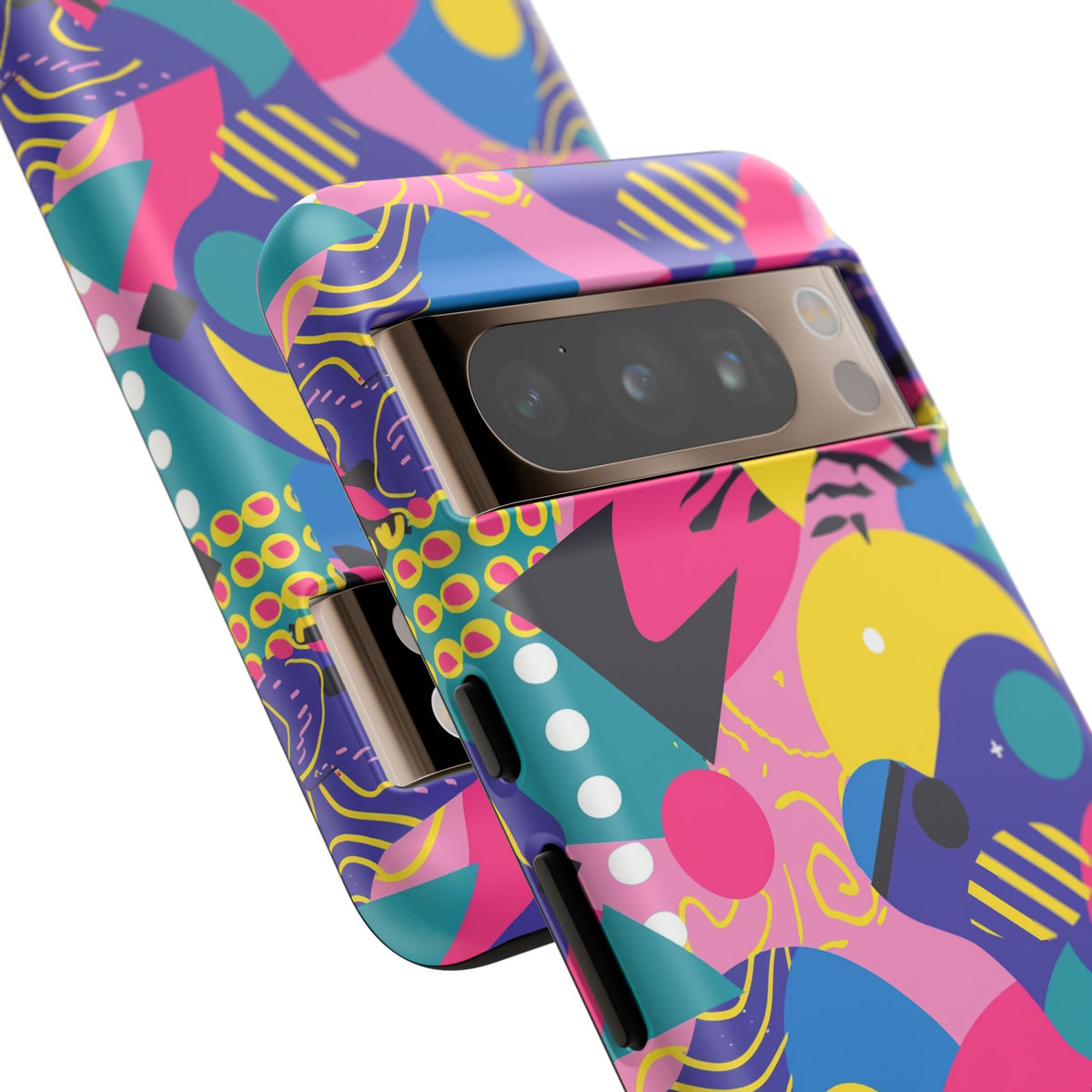 90s Themed Seamless Pattern Phone Case – Embrace Retro Style and Protection 283