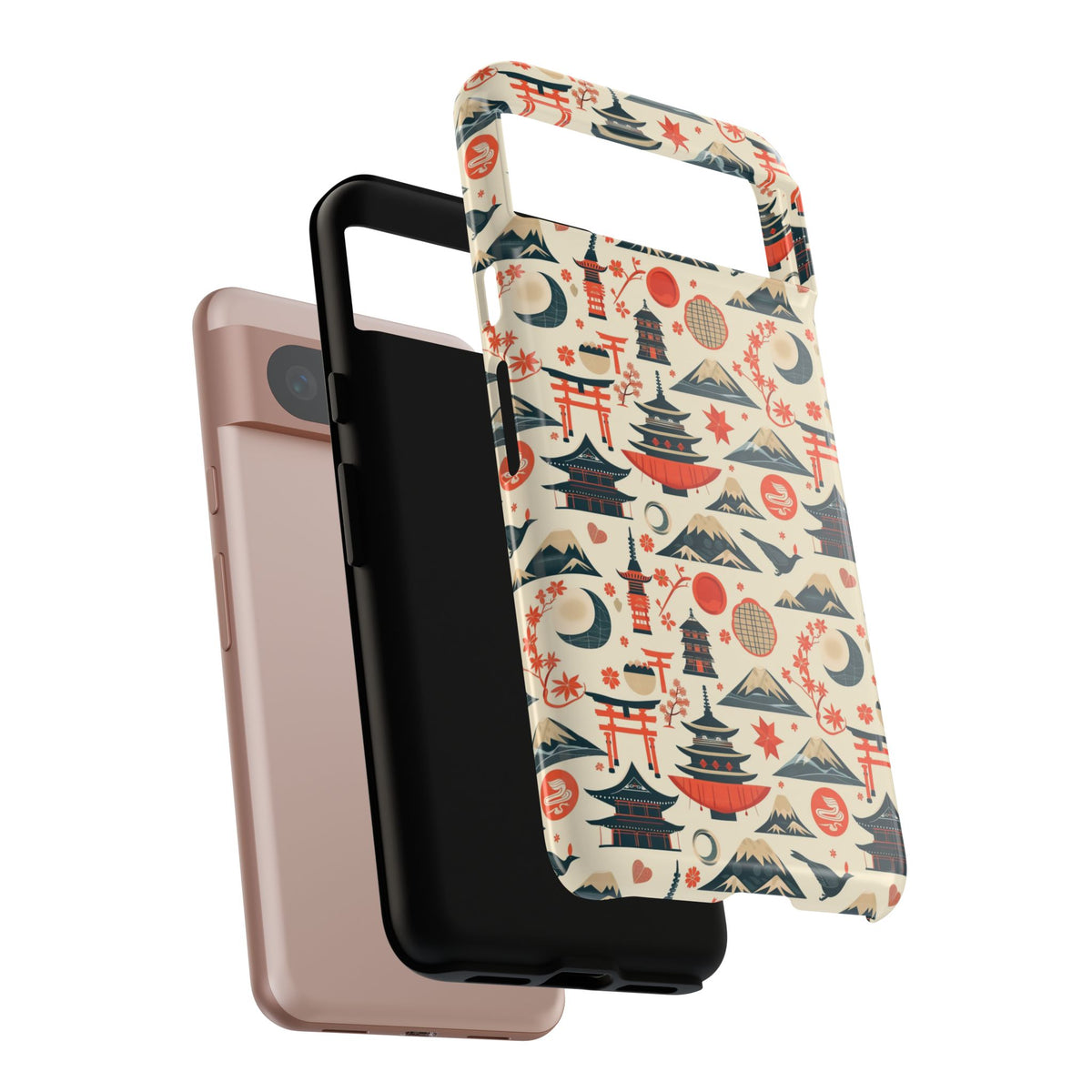 Japanese Pattern Phone Case – Elegant & Timeless Design for Your Phone 140