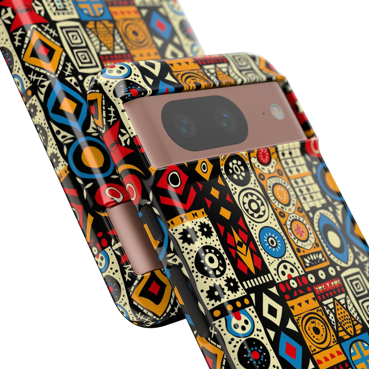 Stylish African Pattern Phone Case – Unique and Vibrant Protection 206