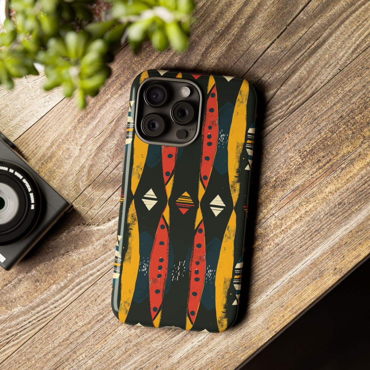 Stylish African Pattern Phone Case – Unique and Vibrant Protection 156