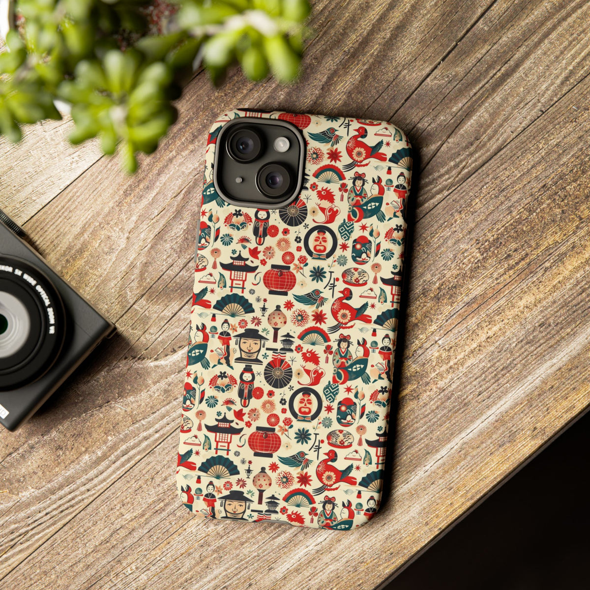 Japanese Pattern Phone Case – Elegant & Timeless Design for Your Phone 471