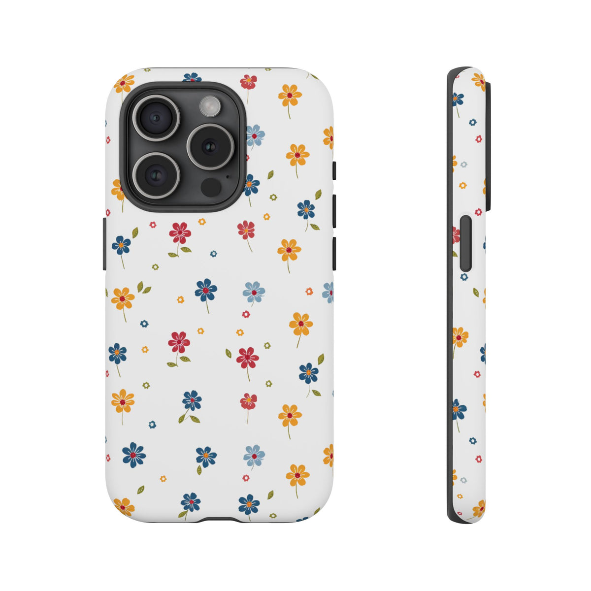 Wild Flowers Garden Stitch Phone Case – Nature-Inspired Floral Design