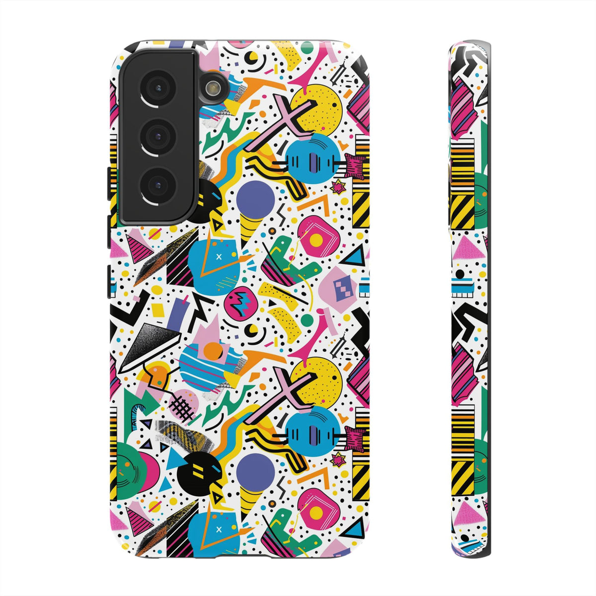 90s Themed Seamless Pattern Phone Case – Embrace Retro Style and Protection 225