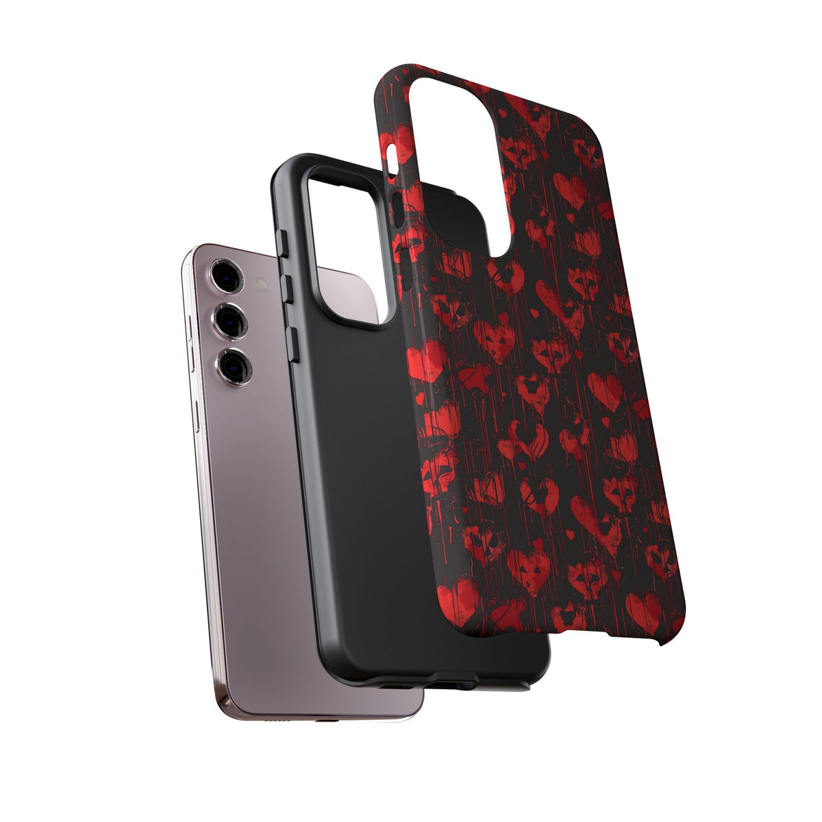 Heart Pattern Phone Case – Stylish & Loving Design for Your Device 825