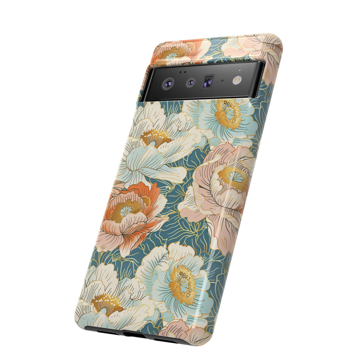 Japanese Blossom Asian Floral Design Phone Case – Elegant Floral Phone Cover 3