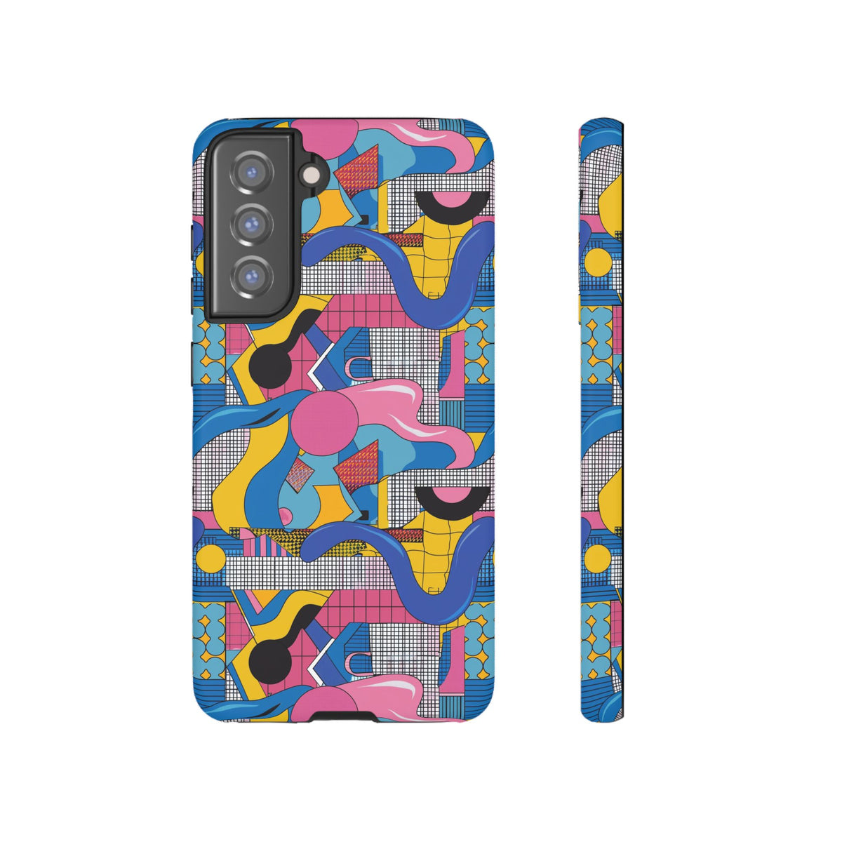 90s Themed Seamless Pattern Phone Case – Embrace Retro Style and Protection 224