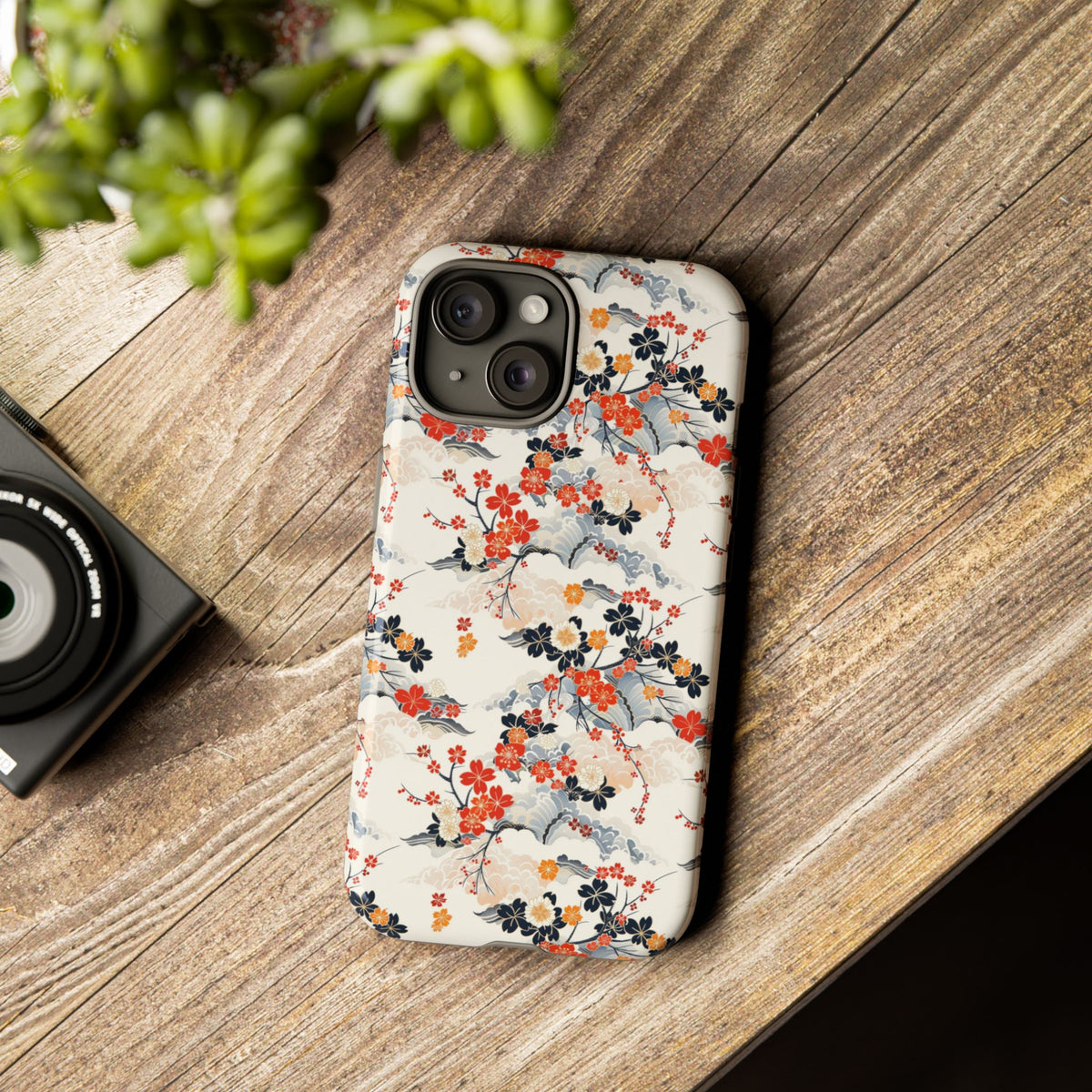 Japanese Pattern Phone Case – Elegant & Timeless Design for Your Phone 302