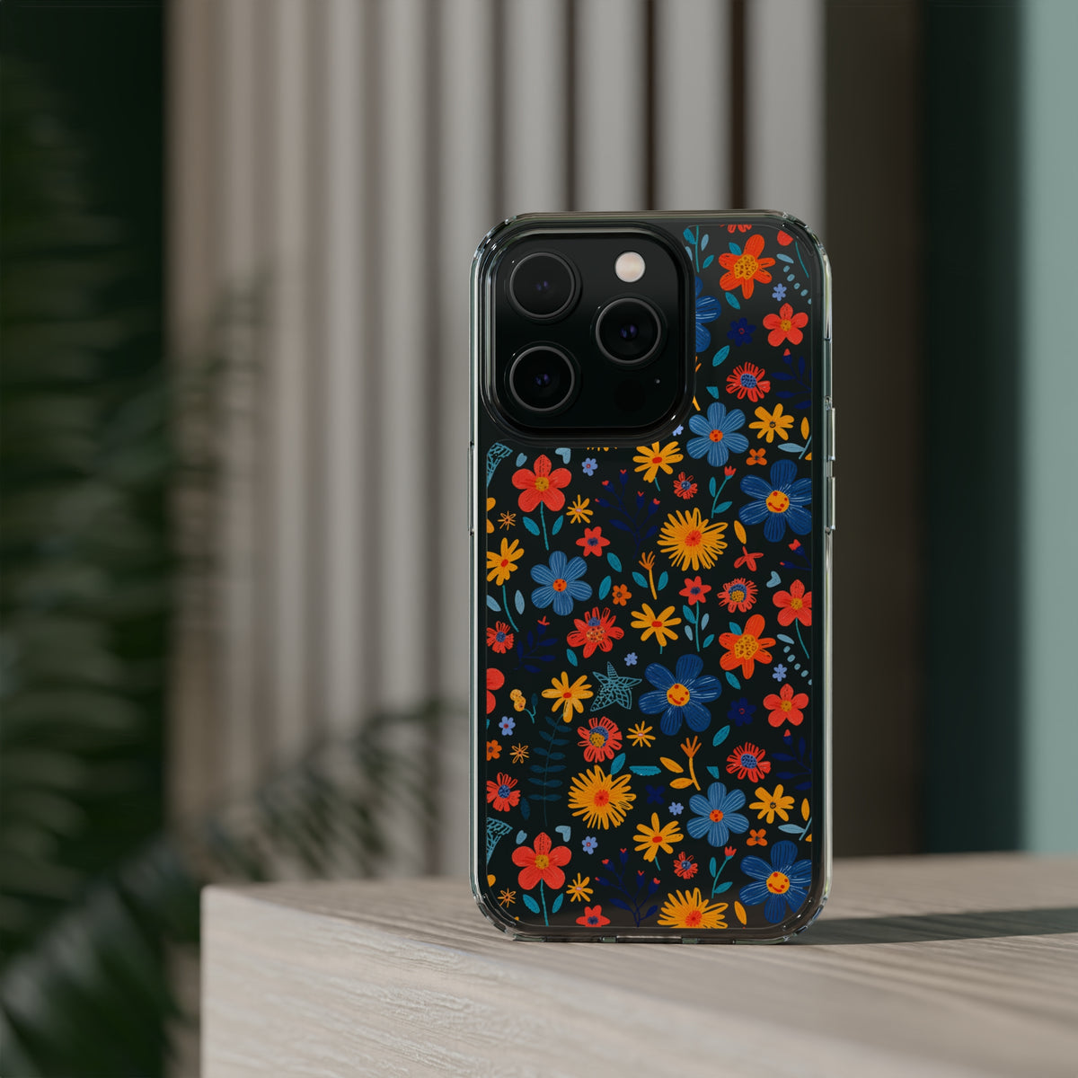 Wild Flowers Garden Stitch Phone Case – Nature-Inspired Floral Design 4