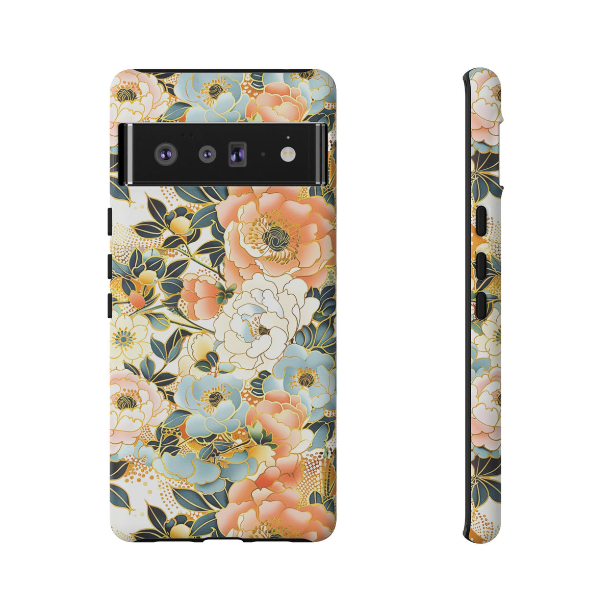 Japanese Blossom Asian Floral Design Phone Case – Elegant Floral Phone Cover 5