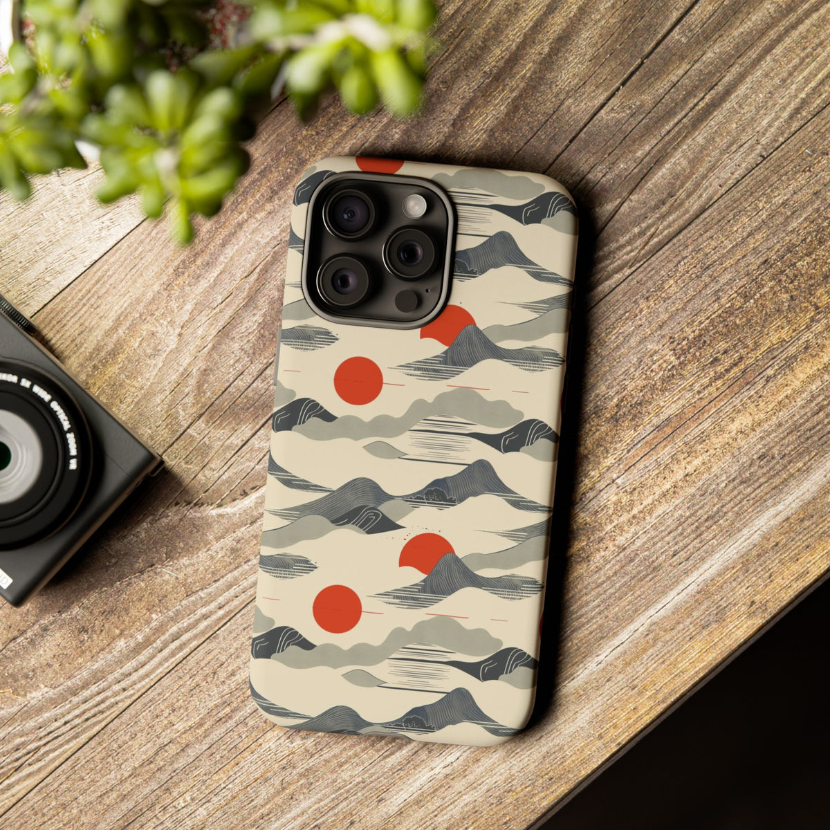 Japanese Pattern Phone Case – Elegant & Timeless Design for Your Phone 048