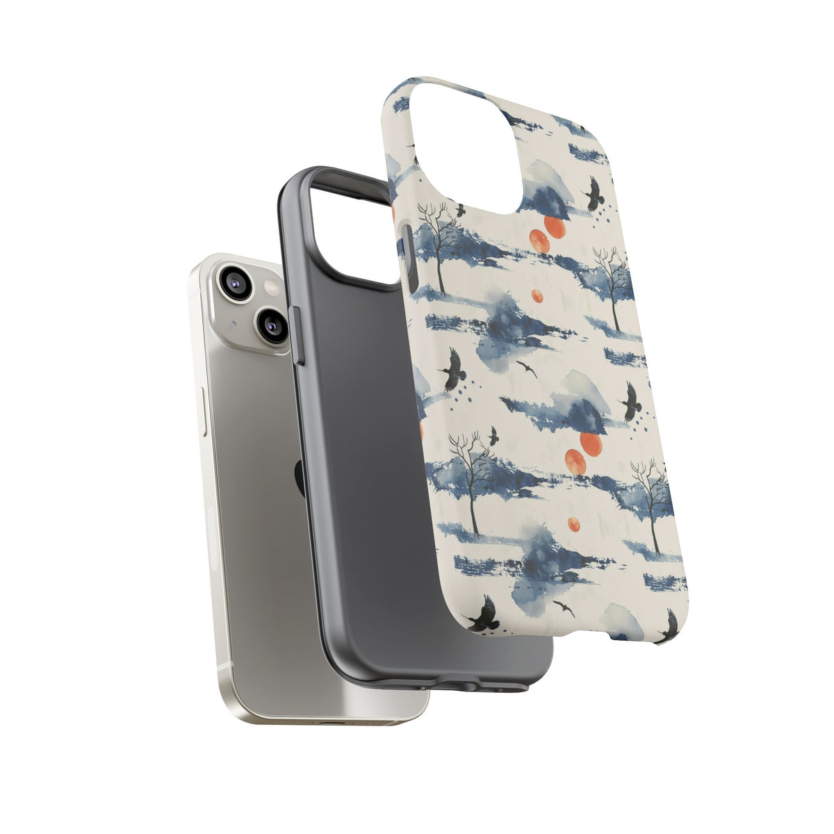 Japanese Pattern Phone Case – Elegant & Timeless Design for Your Phone 030