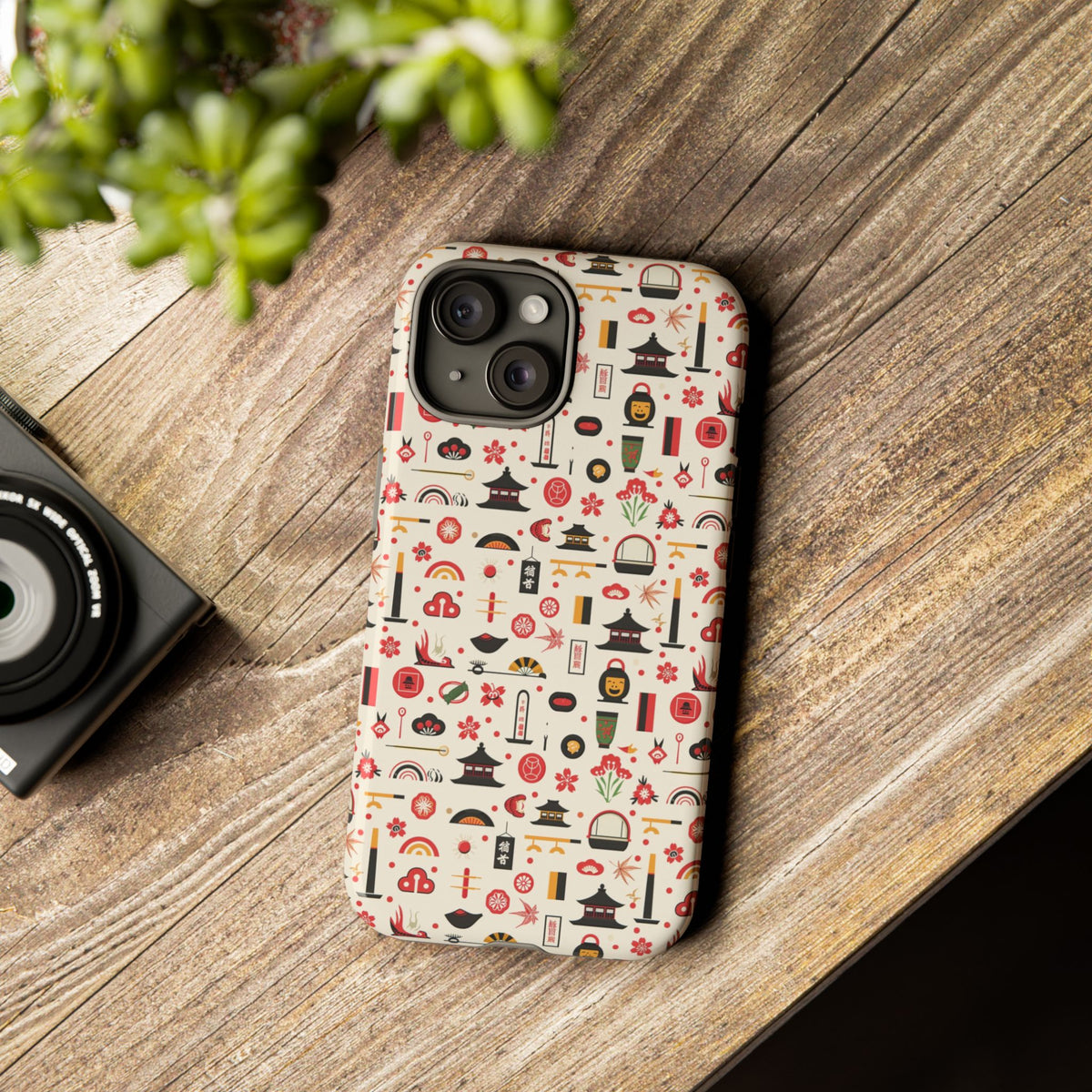 Japanese Pattern Phone Case – Elegant & Timeless Design for Your Phone 100