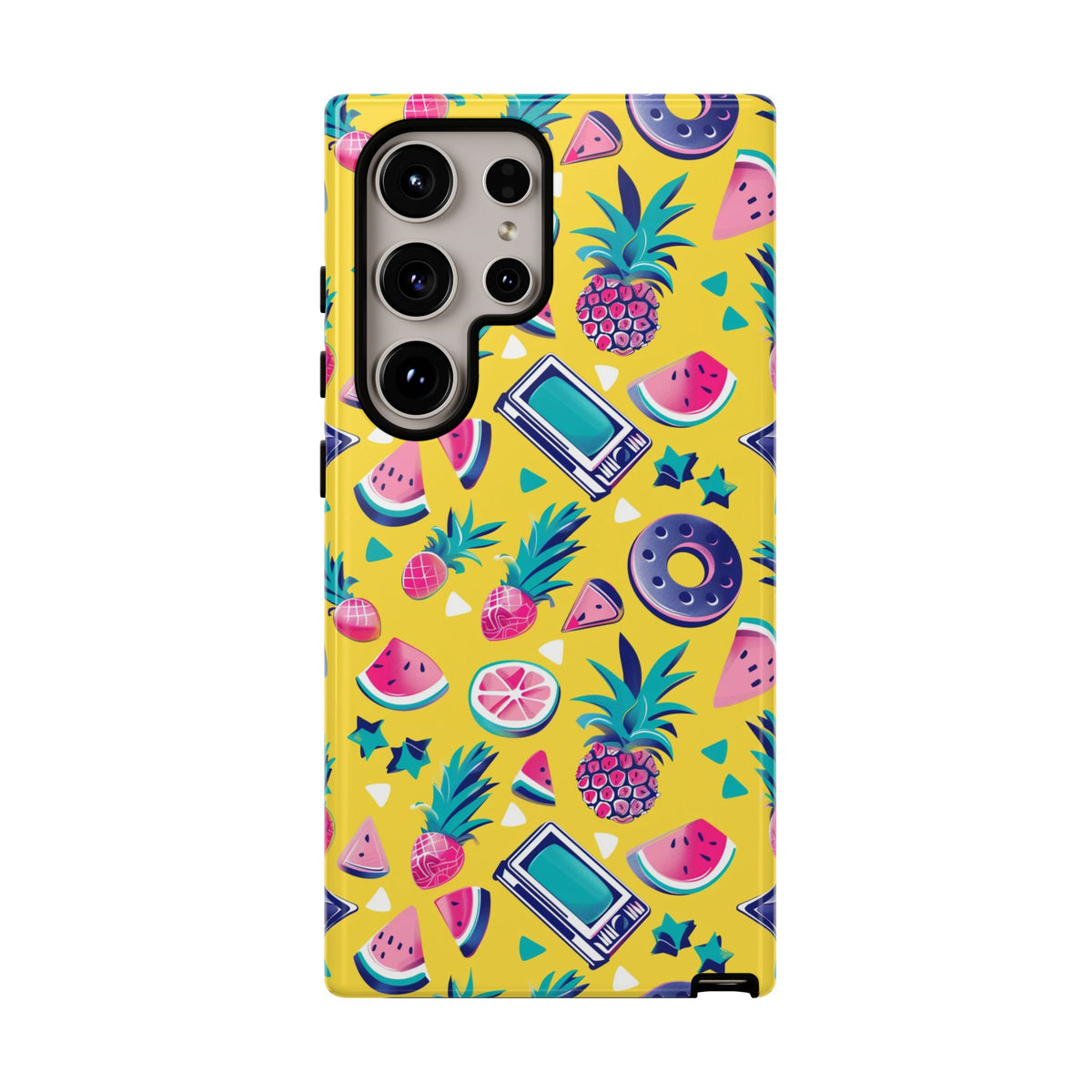 90s Themed Seamless Pattern Phone Case – Embrace Retro Style and Protection 255