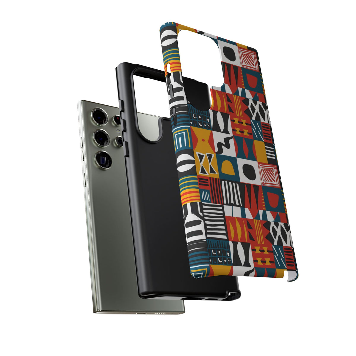 Stylish African Pattern Phone Case – Unique and Vibrant Protection 076