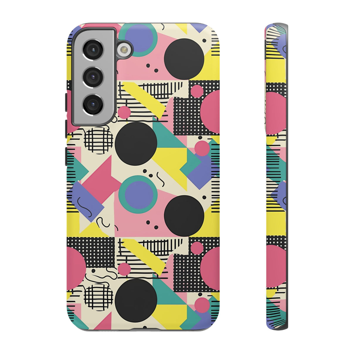 90s Themed Seamless Pattern Phone Case – Embrace Retro Style and Protection 228