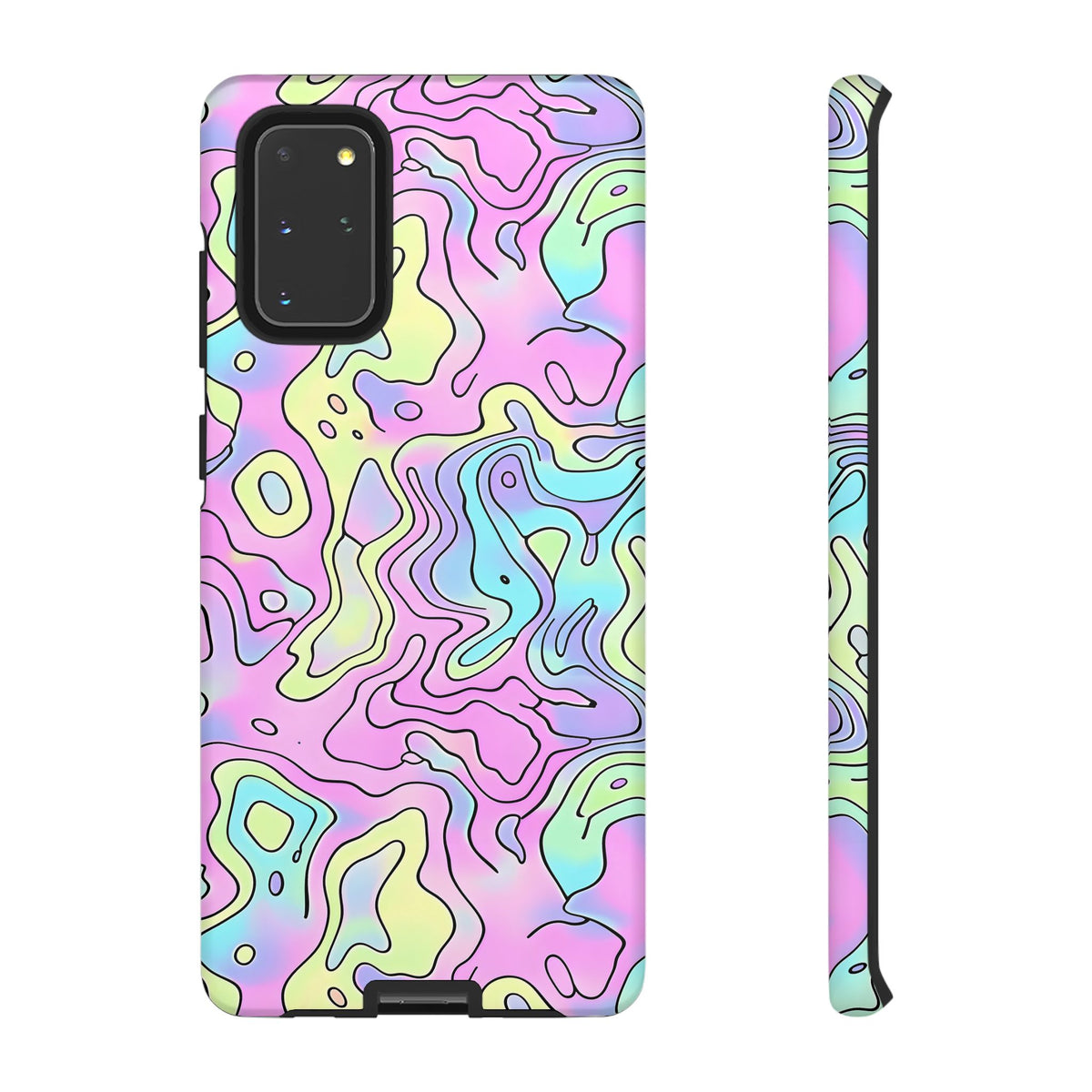 Abstract Pastel Waves and Wavy Lines Phone Case – Elegant and Modern Phone Cover 2