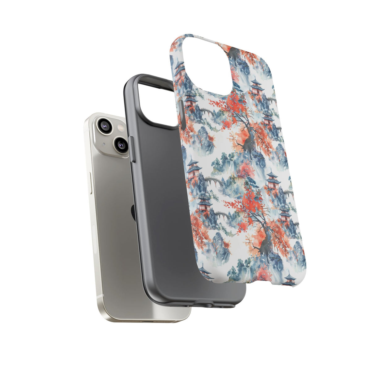 Japanese Pattern Phone Case – Elegant & Timeless Design for Your Phone 043