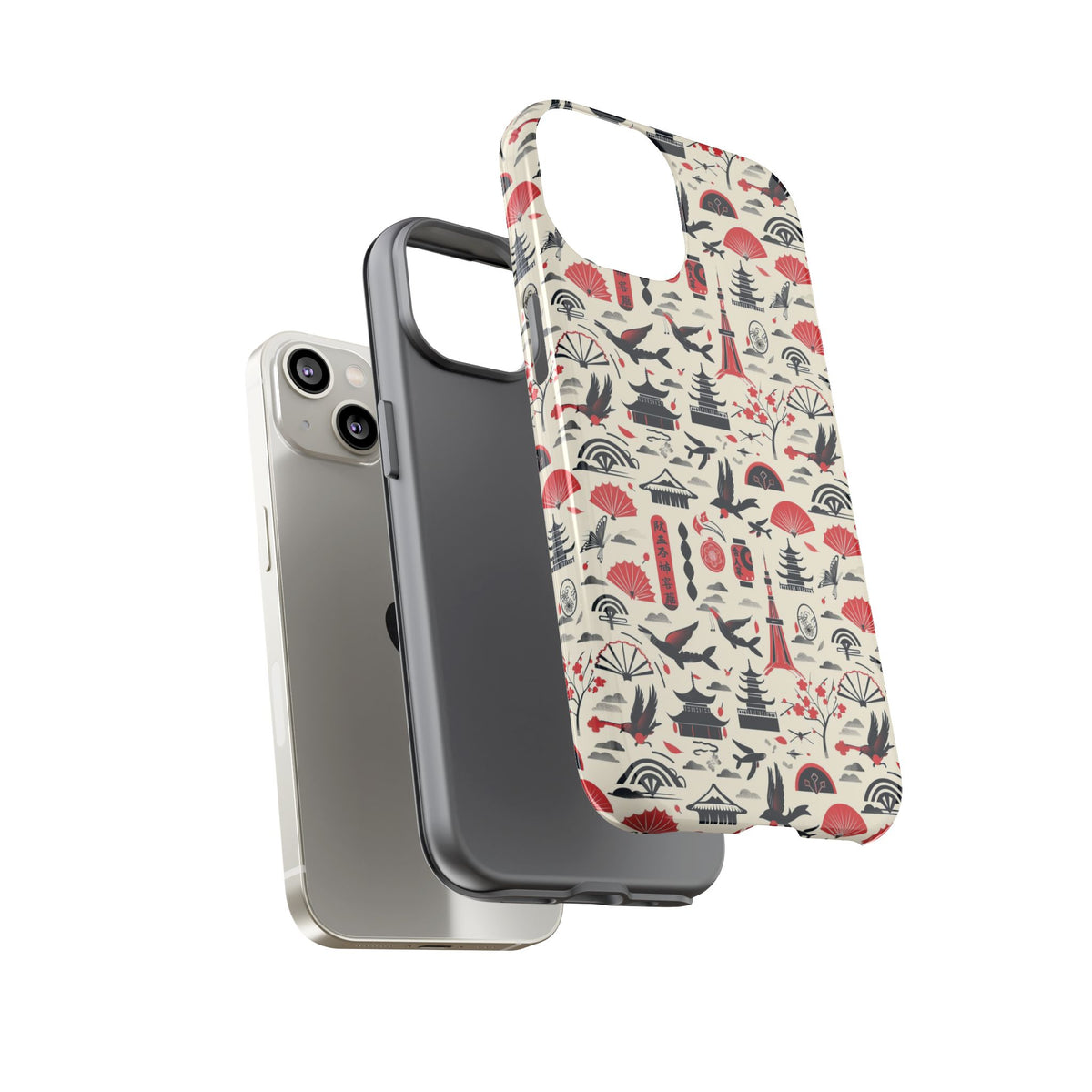 Japanese Pattern Phone Case – Elegant & Timeless Design for Your Phone 067