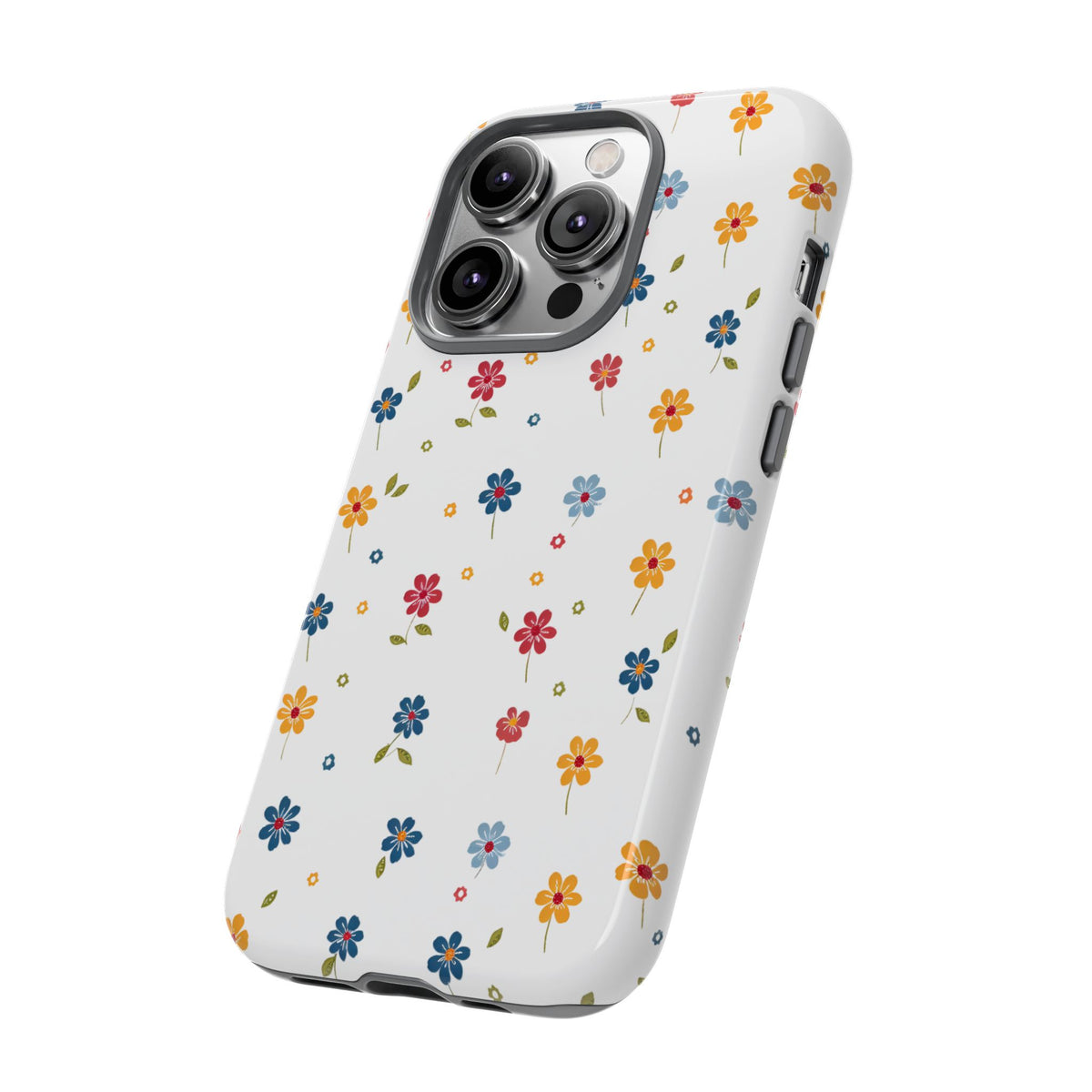 Wild Flowers Garden Stitch Phone Case – Nature-Inspired Floral Design