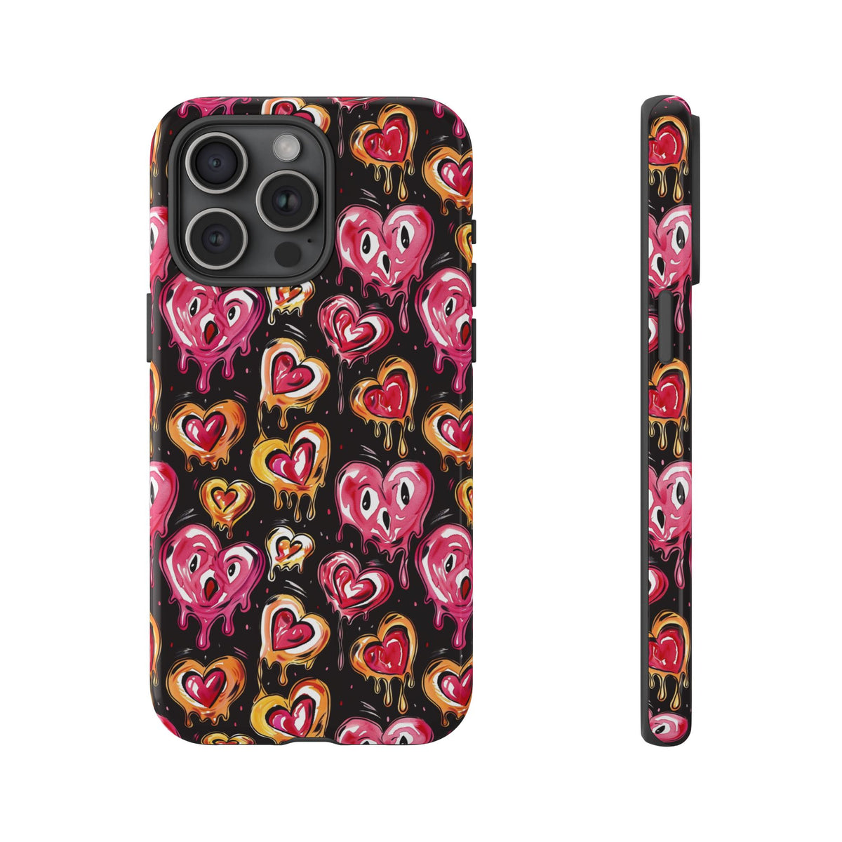 Heart Pattern Phone Case – Stylish & Loving Design for Your Device 361