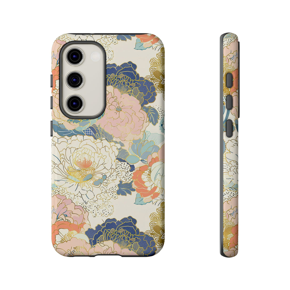 Japanese Blossom Asian Floral Design Phone Case – Elegant Floral Phone Cover 4