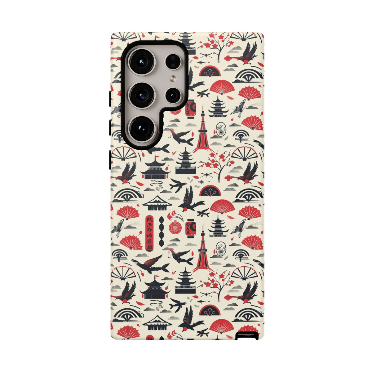 Japanese Pattern Phone Case – Elegant & Timeless Design for Your Phone 067