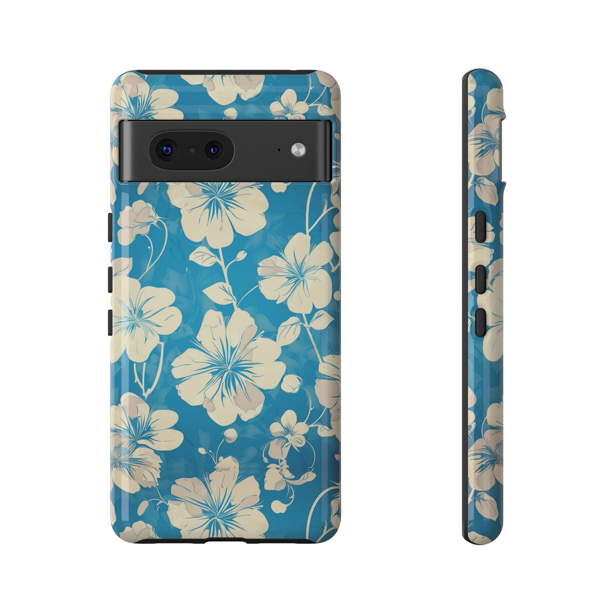 Blue Floral Seamless Pattern Phone Case