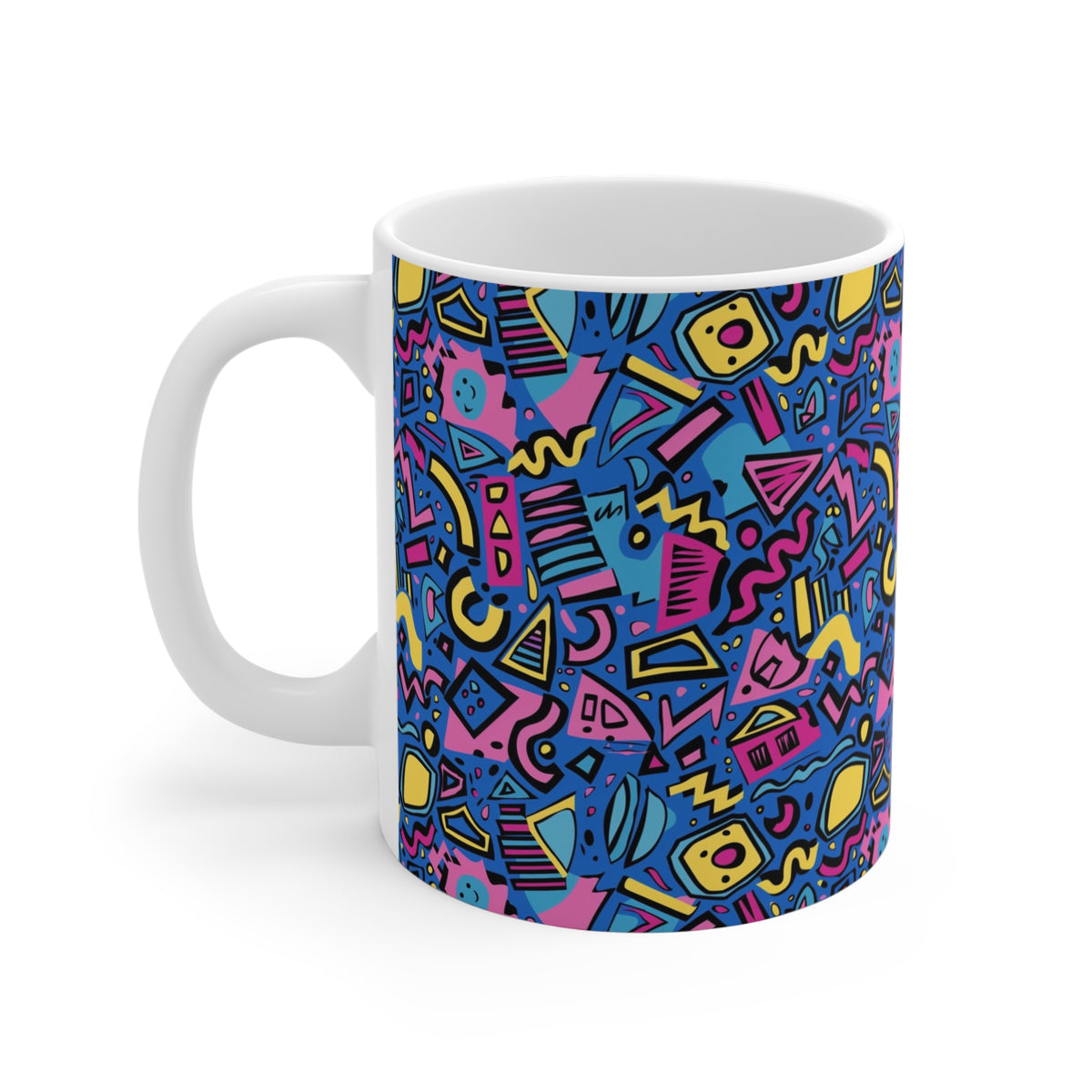 90s Retro Coffee Mug - Full Wrap Design 495