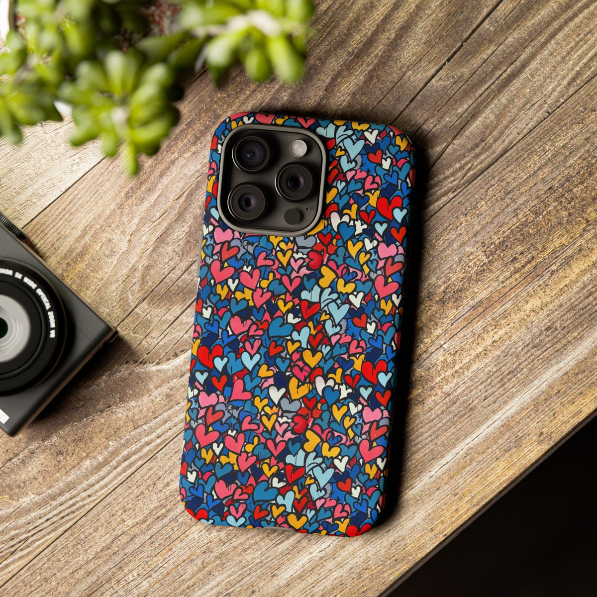 Heart Pattern Phone Case – Stylish & Loving Design for Your Device 820