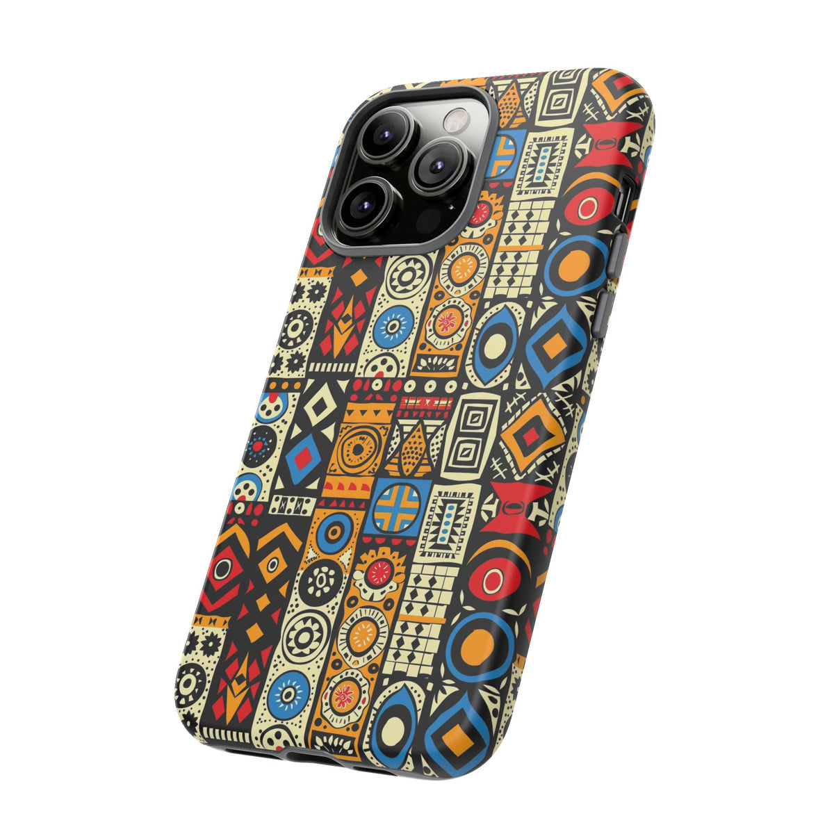 Stylish African Pattern Phone Case – Unique and Vibrant Protection 206