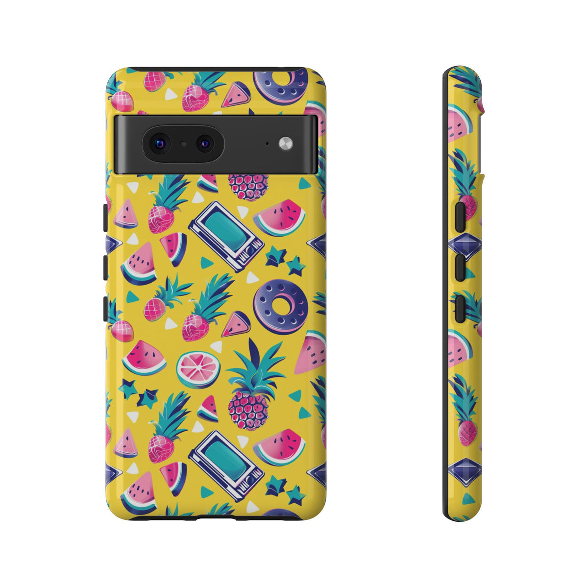 90s Themed Seamless Pattern Phone Case – Embrace Retro Style and Protection 255