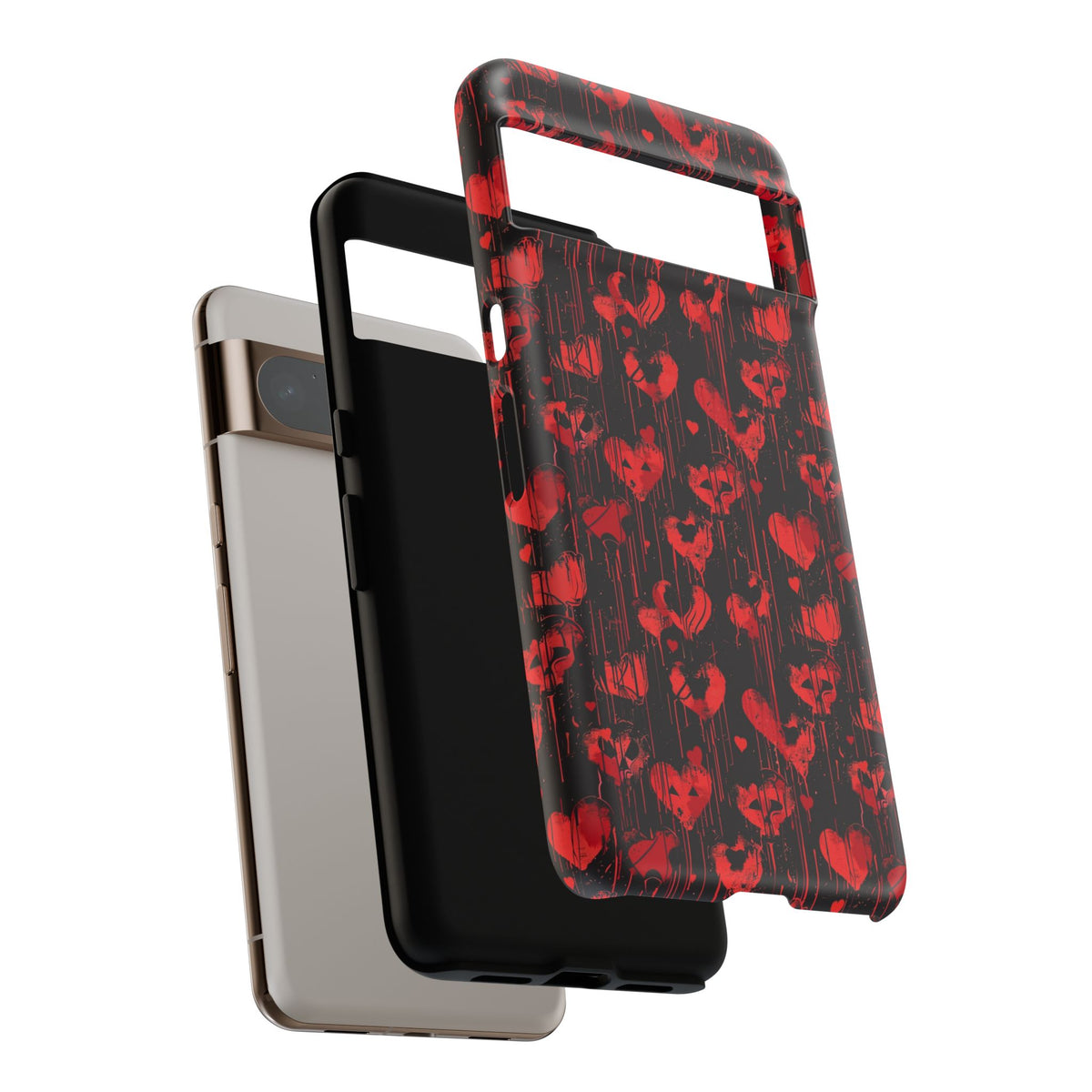 Heart Pattern Phone Case – Stylish & Loving Design for Your Device 825