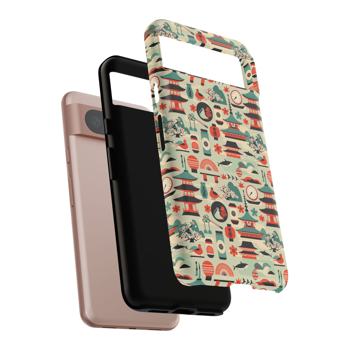 Japanese Pattern Phone Case – Elegant & Timeless Design for Your Phone 105