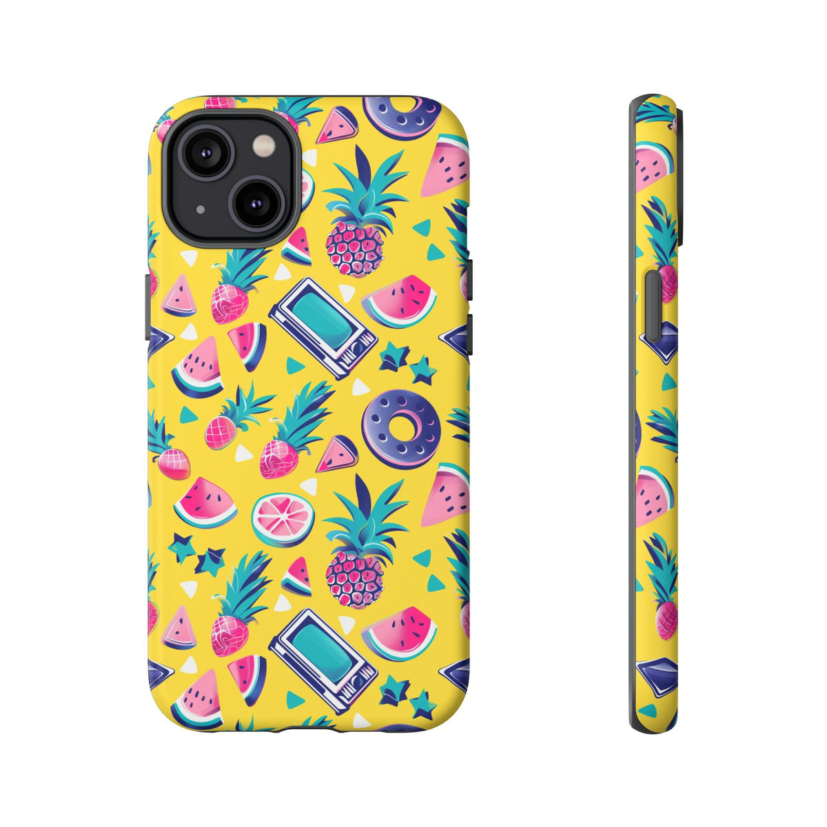 90s Themed Seamless Pattern Phone Case – Embrace Retro Style and Protection 255