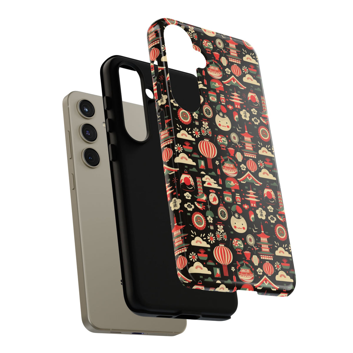 Japanese Pattern Phone Case – Elegant & Timeless Design for Your Phone 032