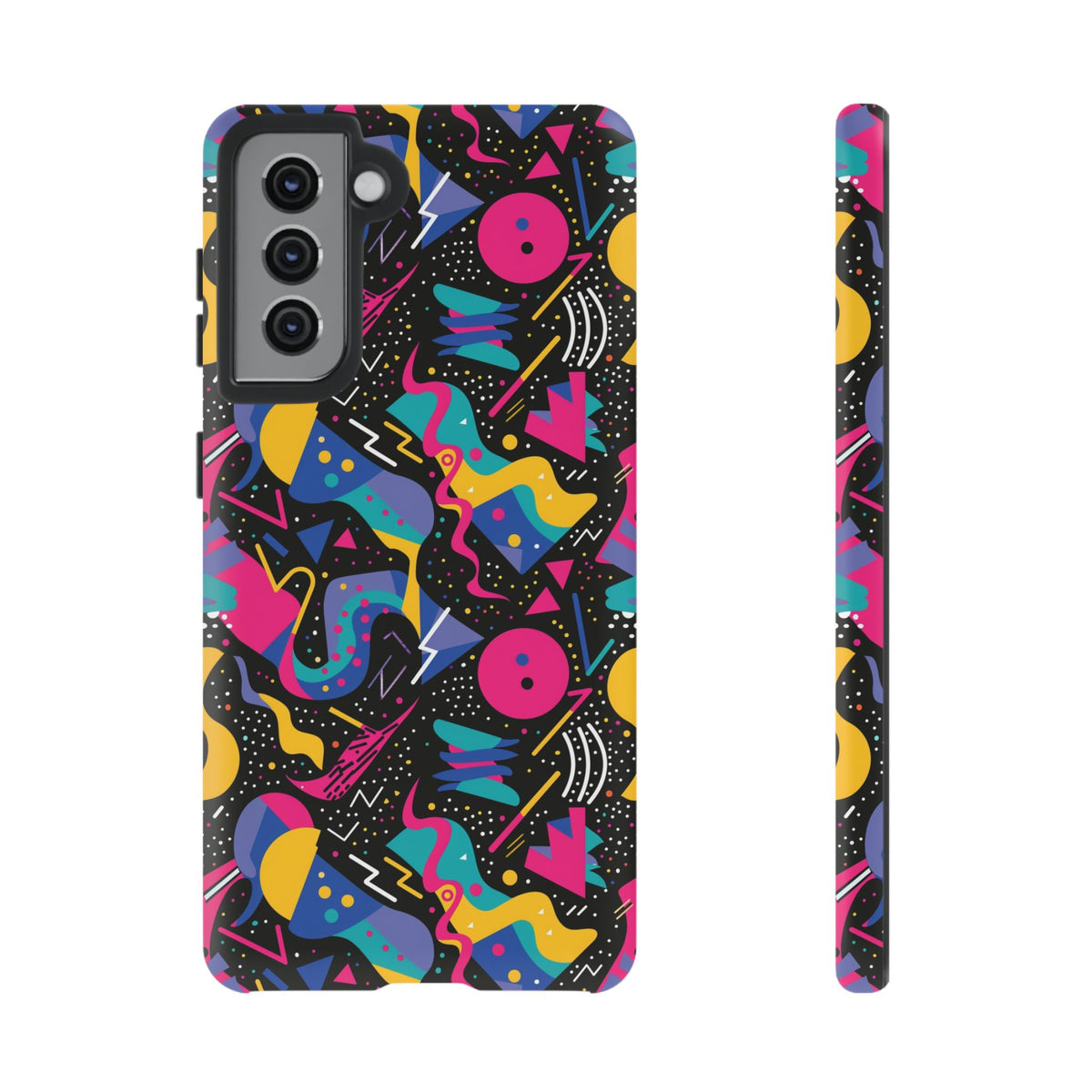 90s Themed Seamless Pattern Phone Case – Embrace Retro Style and Protection 302