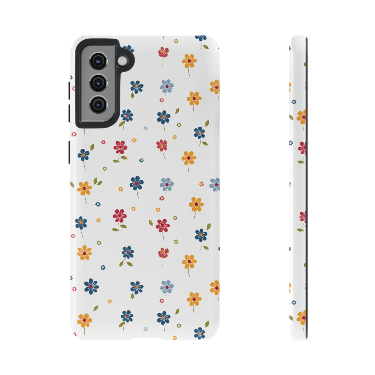 Wild Flowers Garden Stitch Phone Case – Nature-Inspired Floral Design