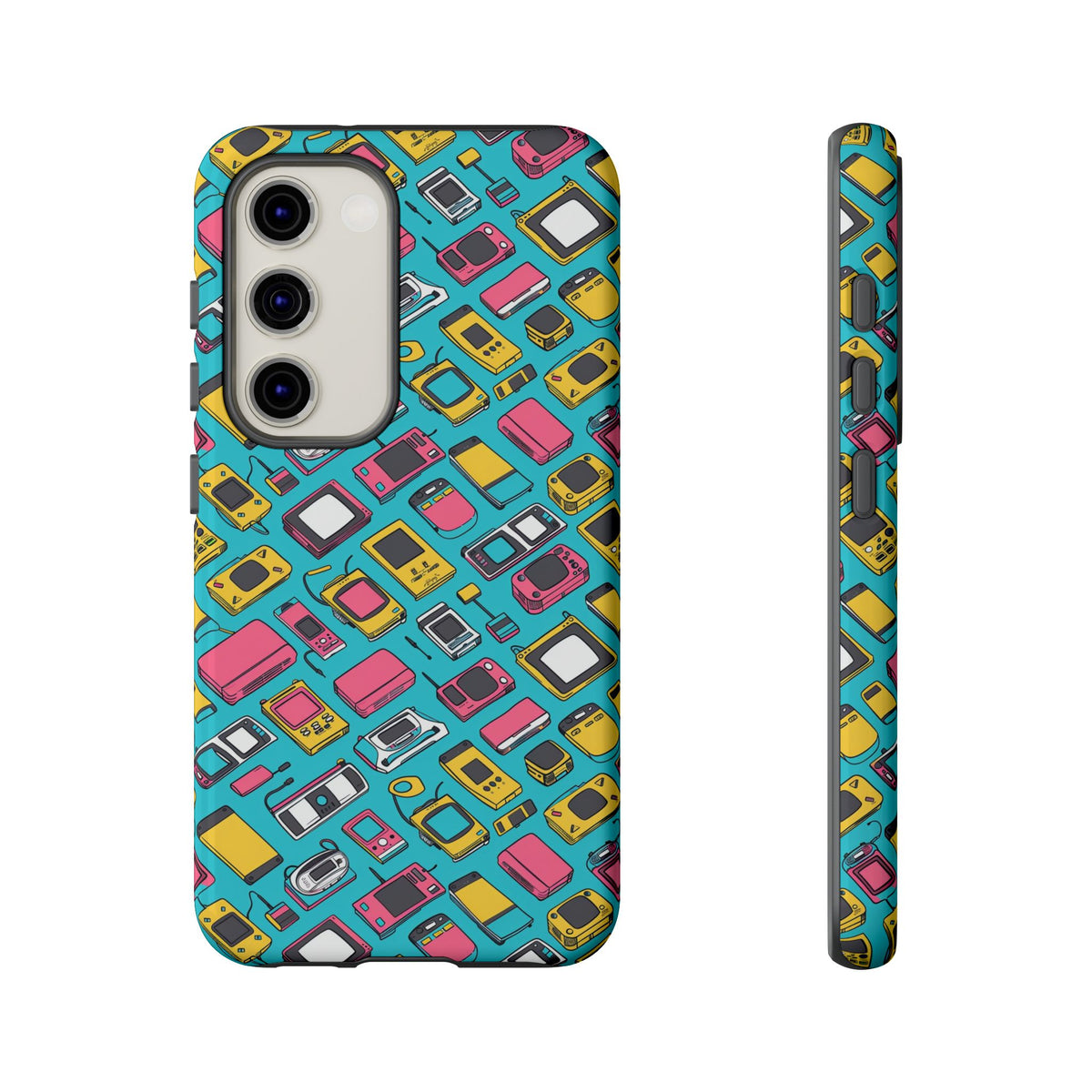 90s Themed Seamless Pattern Phone Case – Embrace Retro Style and Protection 237