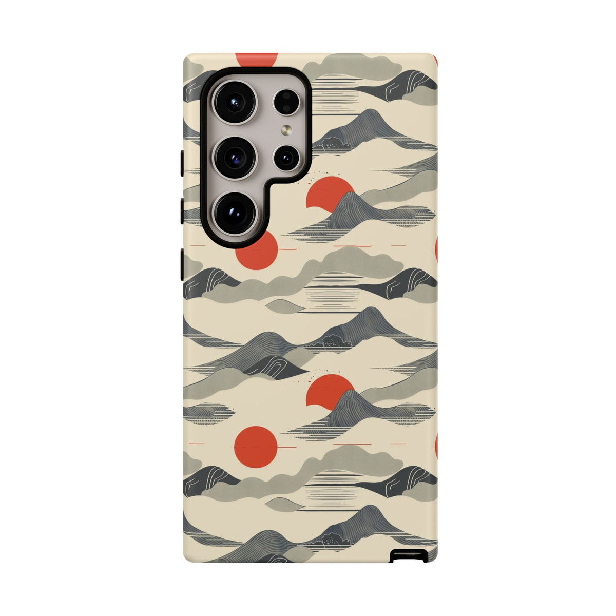 Japanese Pattern Phone Case – Elegant & Timeless Design for Your Phone 048