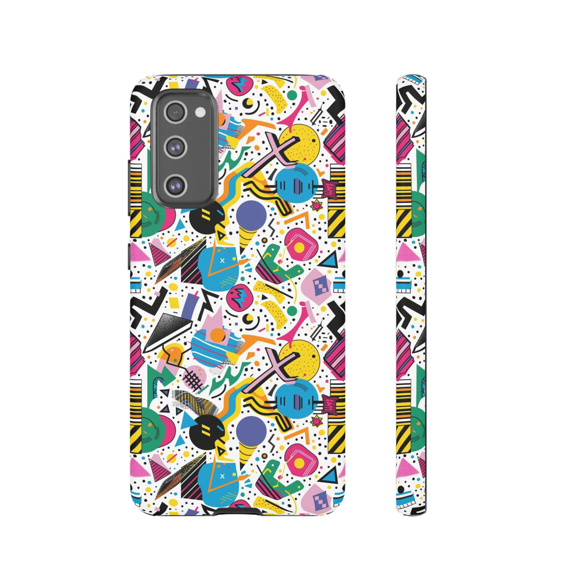 90s Themed Seamless Pattern Phone Case – Embrace Retro Style and Protection 225