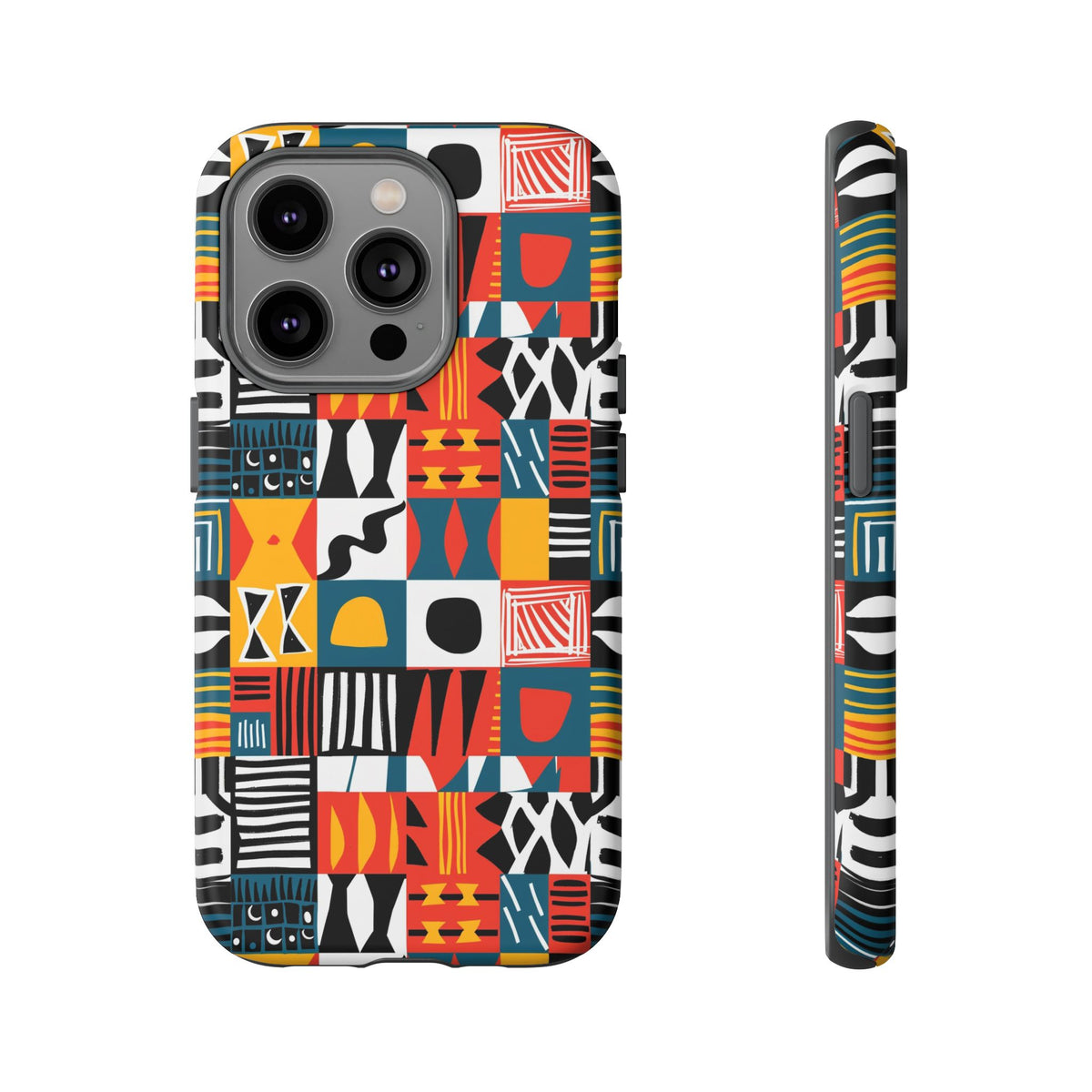 Stylish African Pattern Phone Case – Unique and Vibrant Protection 076